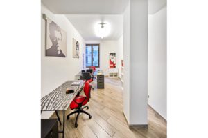 ufficio studio ufficio pavimento legno stile pop spazi esclusivi